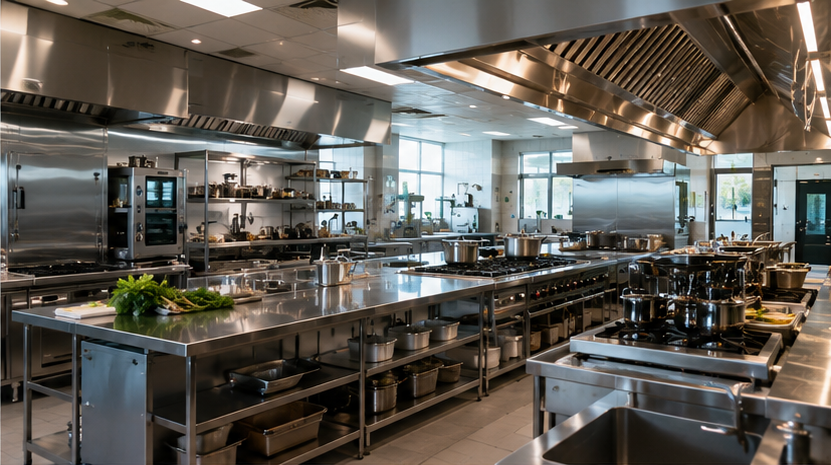 Cozinha industrial em aço inox